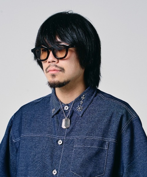 EFFECTEN(エフェクテン)の「【EFFECTEN】Studs chambray shirts(シャツ/ブラウス・メンズ・サックスブルー/インディゴブルー・X-LARGE/LARGE/MEDIUM)」の13枚目の写真