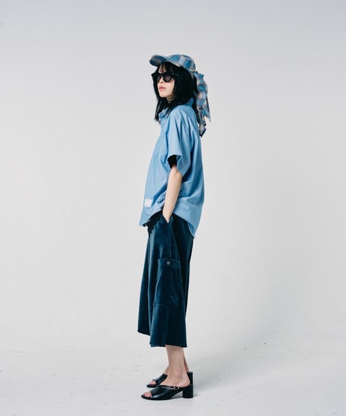 EFFECTEN(エフェクテン)の「【EFFECTEN】Studs chambray shirts(シャツ/ブラウス・メンズ・サックスブルー/インディゴブルー・X-LARGE/LARGE/MEDIUM)」の14枚目の写真