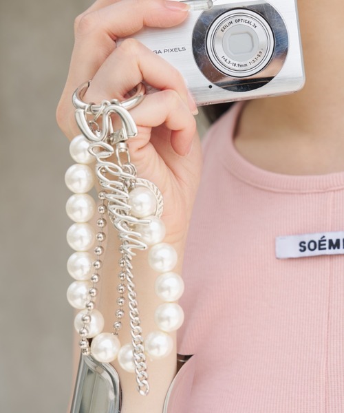 SOEMIN(ソミン)の「Pearl logo charm/パールロゴチャーム(チャーム・レディース・シルバー・FREE)」の1枚目の写真