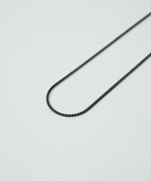 EGO TRIPPING(エゴトリッピング)の「an2098-DRAGONSCALES NECKLACE narrow ネックレス(696650)(ネックレス・メンズ・シルバー/ブラック・L/M/S)」の8枚目の写真