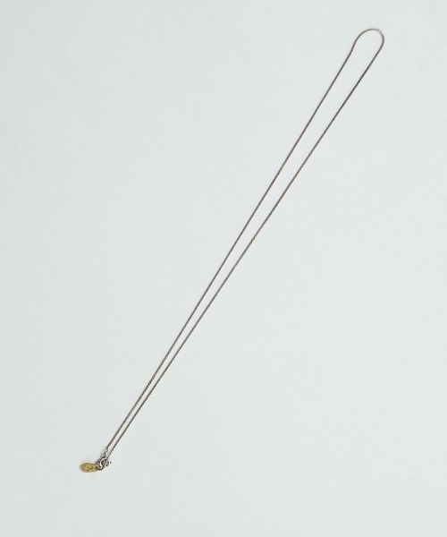 EGO TRIPPING(エゴトリッピング)の「an2098-DRAGONSCALES NECKLACE narrow ネックレス(696650)(ネックレス・メンズ・シルバー/ブラック・L/M/S)」の4枚目の写真