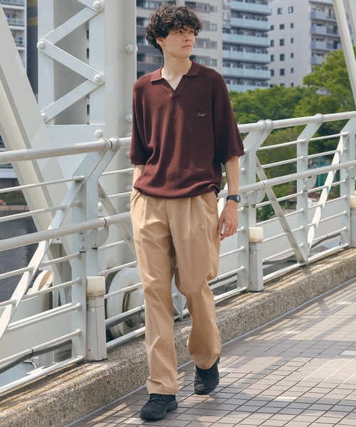 HECT(ヘクト)の「【HECT】High Gauge Skipper Logo Knit Polo / ハイゲージ畦編み ロゴ刺繍 スキッパー半袖ニットポロ<UVカット>(ポロシャツ・メンズ・オリーブ/ブラウン/ダークネイビー/チャコール/ブラック/ベージュ・S/L/M)」の20枚目の写真