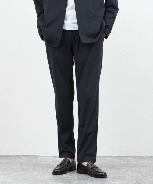 NOLLEY’S(ノーリーズ)の「《ビジカジ/セットアップ対応》Vertical 冷感トリコットイージーパンツ 26SS(その他パンツ・メンズ・ネイビー/グレー/グレイッシュベージュ・S/M/L/XL)」の4枚目の写真