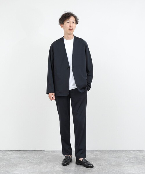 NOLLEY’S(ノーリーズ)の「《ビジカジ/セットアップ対応》Vertical 冷感トリコットイージーパンツ 26SS(その他パンツ・メンズ・ネイビー/グレー/グレイッシュベージュ・S/M/L/XL)」の15枚目の写真