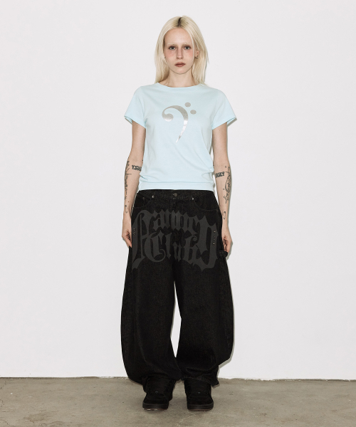 FANCY CLUB(ファンシークラブ)の「ベースクレフTシャツ (ブルー) F26QB402(Tシャツ/カットソー・レディース・その他・ONE)」の3枚目の写真
