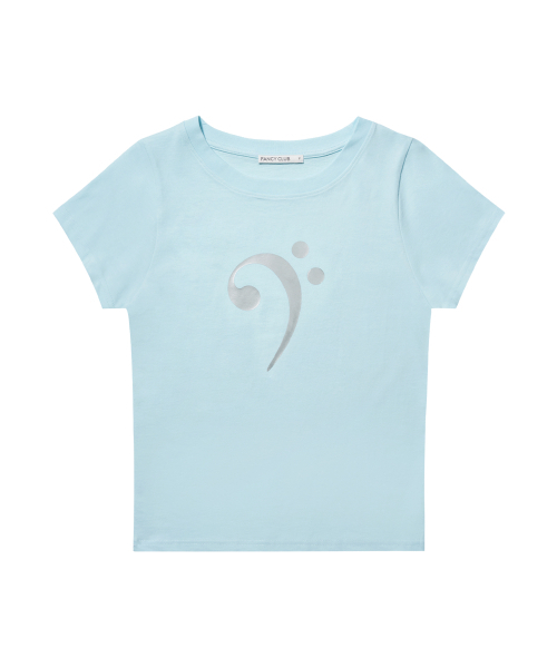 FANCY CLUB(ファンシークラブ)の「ベースクレフTシャツ (ブルー) F26QB402(Tシャツ/カットソー・レディース・その他・ONE)」の4枚目の写真