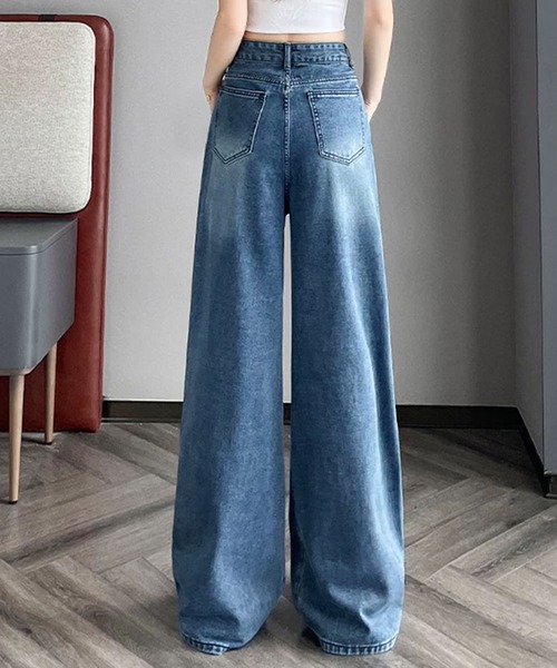 GLAMOROUS JANE(グラマラスジェーン)の「ウエストクロスデザインダメージデニムパンツ(デニムパンツ・レディース・ブルー・S/M/L)」の8枚目の写真