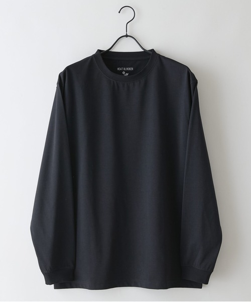 UNIIT（ユニット）の「【HEAT BLOCKER/ヒートブロッカー】【まるで着る日傘！遮熱＆UVカット】コットンライク クルーネックロンT 吸水速乾 アンチピリング イージーケア ユニセックス（Tシャツ/カットソー・メンズ・チャコールグレー/ネイビー/ホワイト/ブラック・MEDIUM/X-LARGE/LARGE）」の11枚目の写真