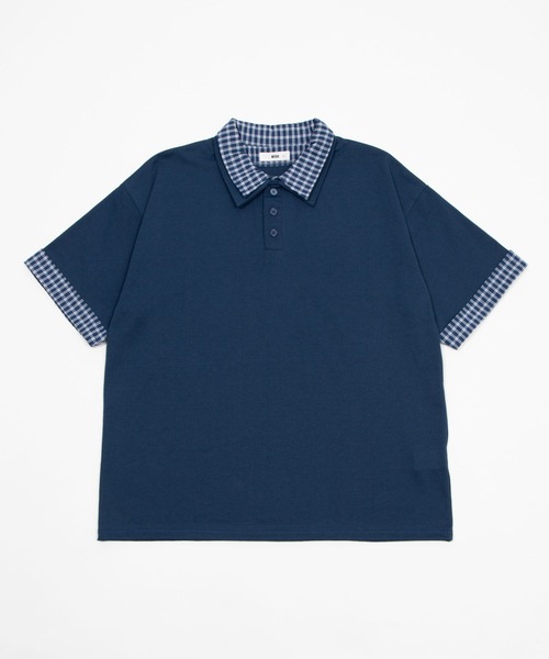 WEGO(ウィゴー)の「WEGO/【26年春夏新作】シャツレイヤードTシャツ(Tシャツ/カットソー・メンズ・ブラック/グレー/ネイビー・MEDIUM/LARGE)」の18枚目の写真