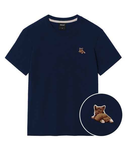 OKSTAR(オクスター)の「ウェルシコギ刺繍半袖(Tシャツ/カットソー・レディース・グレー/ダークグリーン/ネイビー/ベージュ/ホワイト/クリーム/ダークグレー/ライトグレー/ダークブルー/ライトベージュ/カーキ/ブラック・X-LARGE/LARGE/MEDIUM/SMALL/2XL/4XL/3XL)」の11枚目の写真