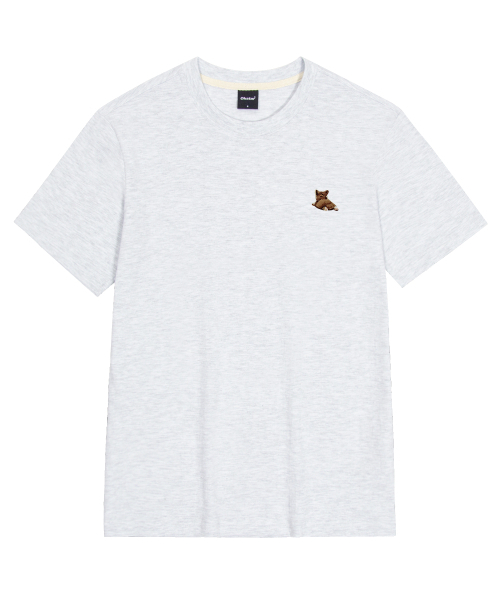 OKSTAR(オクスター)の「ウェルシコギ刺繍半袖(Tシャツ/カットソー・レディース・グレー/ダークグリーン/ネイビー/ベージュ/ホワイト/クリーム/ダークグレー/ライトグレー/ダークブルー/ライトベージュ/カーキ/ブラック・X-LARGE/LARGE/MEDIUM/SMALL/2XL/4XL/3XL)」の13枚目の写真