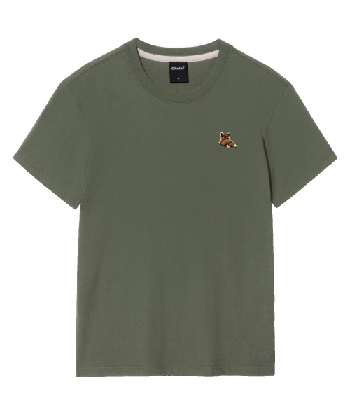 OKSTAR(オクスター)の「ウェルシコギ刺繍半袖(Tシャツ/カットソー・レディース・グレー/ダークグリーン/ネイビー/ベージュ/ホワイト/クリーム/ダークグレー/ライトグレー/ダークブルー/ライトベージュ/カーキ/ブラック・X-LARGE/LARGE/MEDIUM/SMALL/2XL/4XL/3XL)」の15枚目の写真