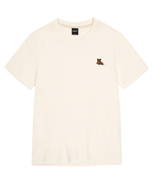 OKSTAR(オクスター)の「ウェルシコギ刺繍半袖(Tシャツ/カットソー・レディース・グレー/ダークグリーン/ネイビー/ベージュ/ホワイト/クリーム/ダークグレー/ライトグレー/ダークブルー/ライトベージュ/カーキ/ブラック・X-LARGE/LARGE/MEDIUM/SMALL/2XL/4XL/3XL)」の18枚目の写真