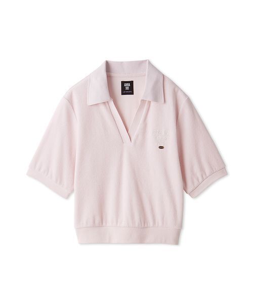 LILY BROWN(リリーブラウン)の「【LILY BROWN×ANNA SUI】パイルポロトップス(Tシャツ/カットソー・レディース・ピンク/ホワイト/ネイビー・F)」の17枚目の写真