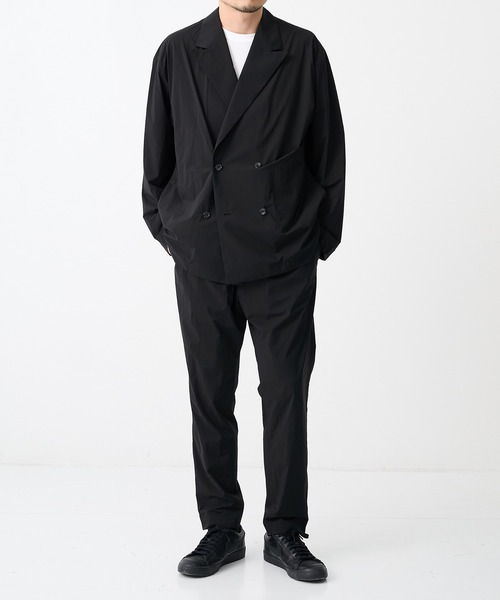 N.HOOLYWOOD(N.ハリウッド)の「【N.HOOLYWOOD/エヌハリウッド】別注Cool Tuch Double Breasted Jacket/【軽量,接触冷感】(テーラードジャケット・メンズ・ネイビー/ブラック・36/38/40cm/40)」の8枚目の写真
