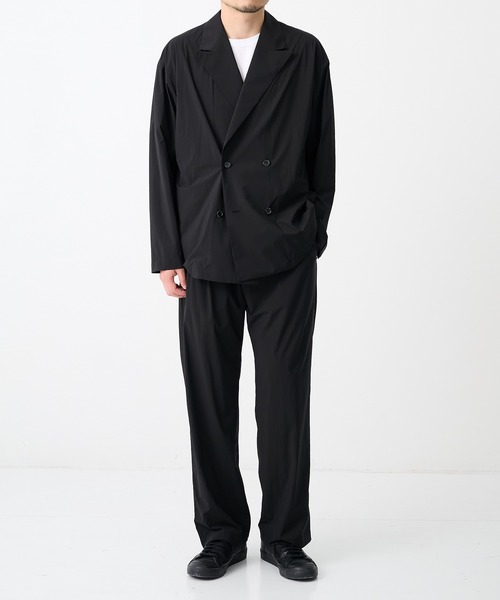 N.HOOLYWOOD(N.ハリウッド)の「【N.HOOLYWOOD/エヌハリウッド】別注Cool Tuch Double Breasted Jacket/【軽量,接触冷感】(テーラードジャケット・メンズ・ネイビー/ブラック・36/38/40cm/40)」の5枚目の写真