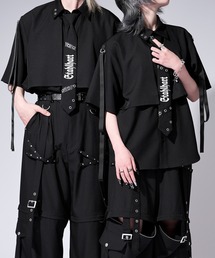 Ellno Loset（エルノロゼット）の「【無味コラボ】刺繍ネクタイツキショルダーコードフラシシャツ（シャツ/ブラウス）」
