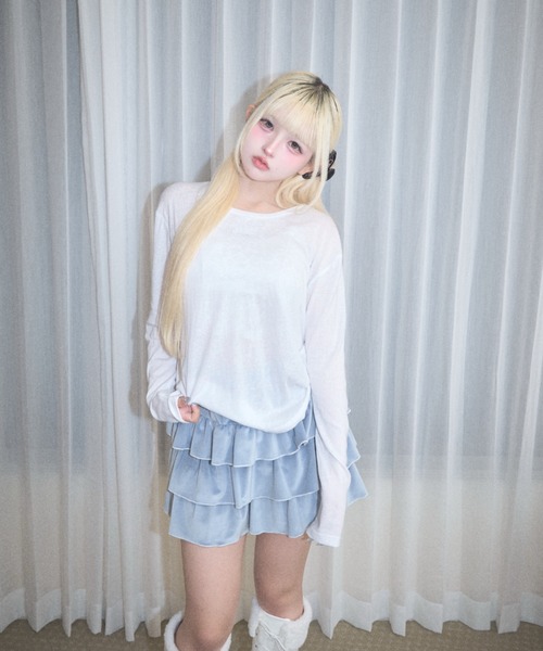 Lovilyn(ラヴィリン)の「レースワッペンシアートップス(Tシャツ/カットソー・レディース・ホワイト/アイボリー・FREE)」の11枚目の写真