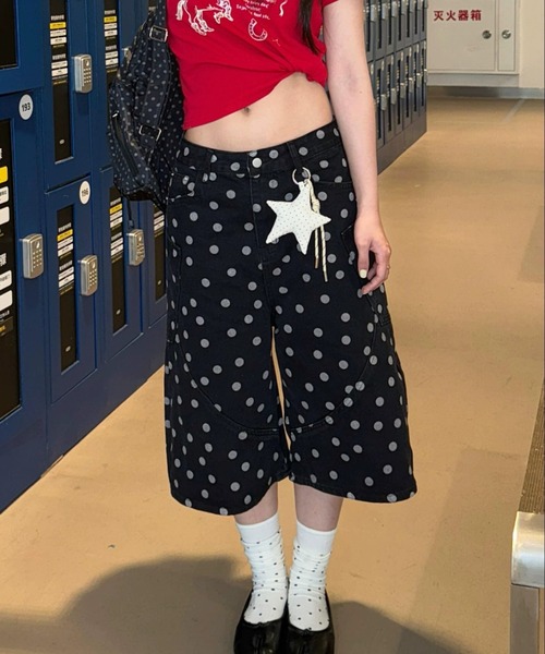 UP START（アップスタート）の「【LAMPOON】ドットハーフパンツ（その他パンツ・レディース・ブラック・MEDIUM/LARGE/SMALL）」の8枚目の写真