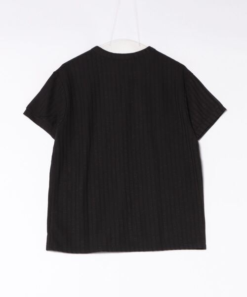 Chikashitsu +（チカシツプラス）の「【Chikashitsu +】no collar half sleeve cardigan (3color) / 【チカシツプラス】ノーカラー半袖サマーカーディガン＜着用動画あり＞（カーディガン/ボレロ・メンズ・ネイビー/ブラック/アイボリー・ONE SIZE）」の4枚目の写真