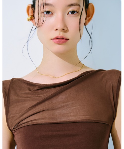 kiehtova(キエトヴァ)の「【kiehtova】NOBLE CHAIN NECKLACE/ノーブル チェーンネックレス(ネックレス・レディース・シルバー/ゴールド・FREE)」の6枚目の写真