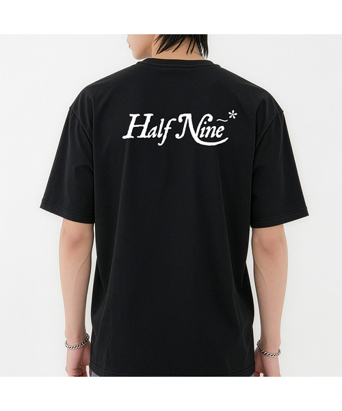 HALFNINE(ハーフナイン)の「フーヨユ 半袖Tシャツ I06BRD_HBX11340(Tシャツ/カットソー・メンズ・ホワイト/ブラック・SMALL/MEDIUM/LARGE/X-LARGE)」の2枚目の写真