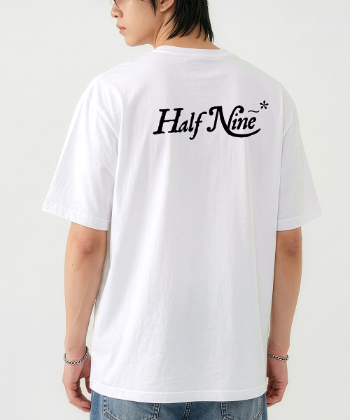 HALFNINE(ハーフナイン)の「フーヨユ 半袖Tシャツ I06BRD_HBX11340(Tシャツ/カットソー・メンズ・ホワイト/ブラック・SMALL/MEDIUM/LARGE/X-LARGE)」の8枚目の写真