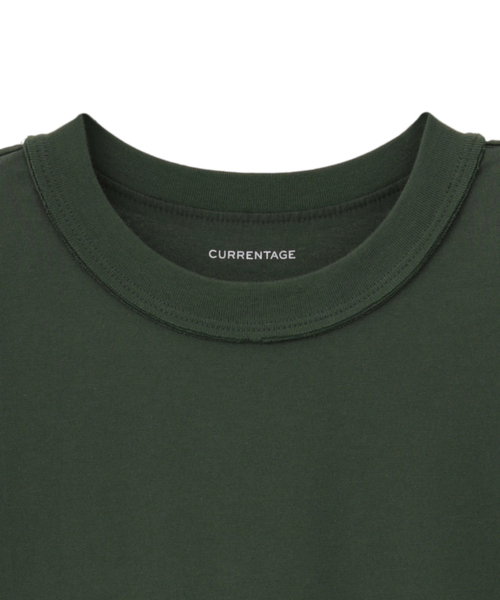 CURRENTAGE(カレンテージ)の「Plemiun Cotton Jersey Gather Sleeve Cut And Sew(Tシャツ/カットソー・レディース・ブラック/ブラウン/ホワイト・1)」の7枚目の写真