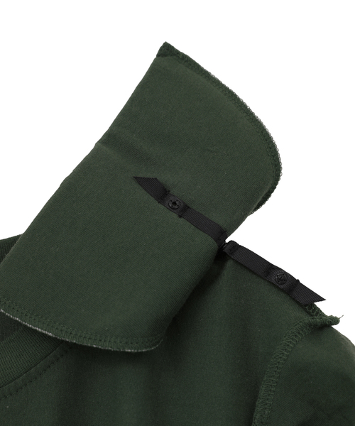CURRENTAGE(カレンテージ)の「Plemiun Cotton Jersey Gather Sleeve Cut And Sew(Tシャツ/カットソー・レディース・ブラック/ブラウン/ホワイト・1)」の12枚目の写真