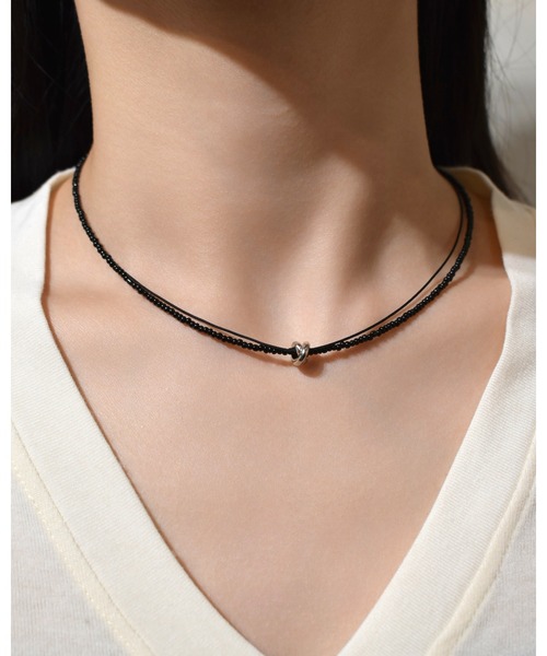 kiehtova(キエトヴァ)の「MIXED BEAD CHOKER/ミックスド ビーズ チョーカー(チョーカー・レディース・ゴールド/シルバー・FREE)」の9枚目の写真