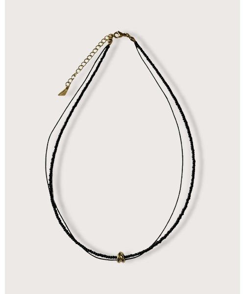 kiehtova(キエトヴァ)の「MIXED BEAD CHOKER/ミックスド ビーズ チョーカー(チョーカー・レディース・ゴールド/シルバー・FREE)」の3枚目の写真