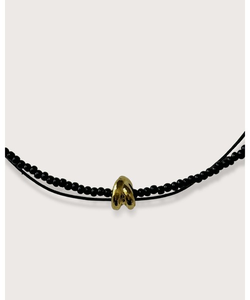 kiehtova(キエトヴァ)の「MIXED BEAD CHOKER/ミックスド ビーズ チョーカー(チョーカー・レディース・ゴールド/シルバー・FREE)」の10枚目の写真