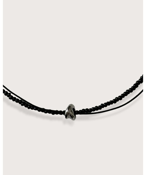 kiehtova(キエトヴァ)の「MIXED BEAD CHOKER/ミックスド ビーズ チョーカー(チョーカー・レディース・ゴールド/シルバー・FREE)」の5枚目の写真