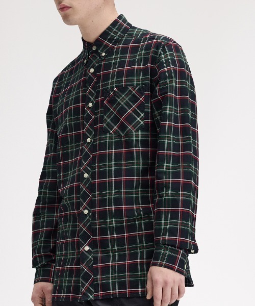 FRED PERRY(フレッドペリー)の「【先行予約受付中】Fred Perry Tartan Shirt/フレッドペリータータンチェックシャツ(シャツ/ブラウス・メンズ・グリーン・S/M/L)」の6枚目の写真