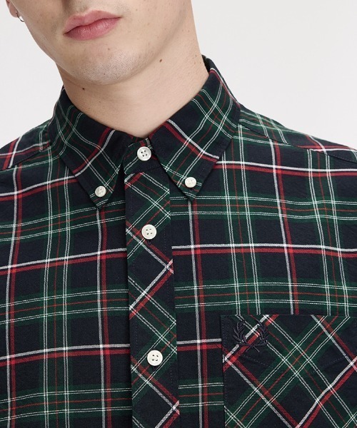 FRED PERRY(フレッドペリー)の「【先行予約受付中】Fred Perry Tartan Shirt/フレッドペリータータンチェックシャツ(シャツ/ブラウス・メンズ・グリーン・S/M/L)」の7枚目の写真