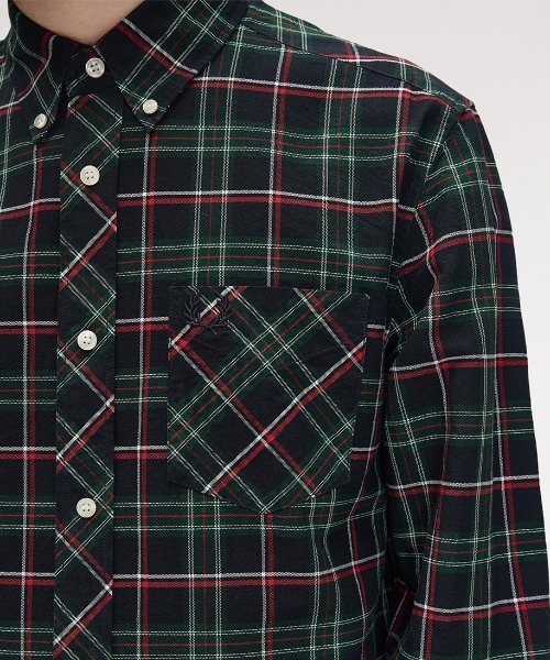 FRED PERRY(フレッドペリー)の「【先行予約受付中】Fred Perry Tartan Shirt/フレッドペリータータンチェックシャツ(シャツ/ブラウス・メンズ・グリーン・S/M/L)」の9枚目の写真