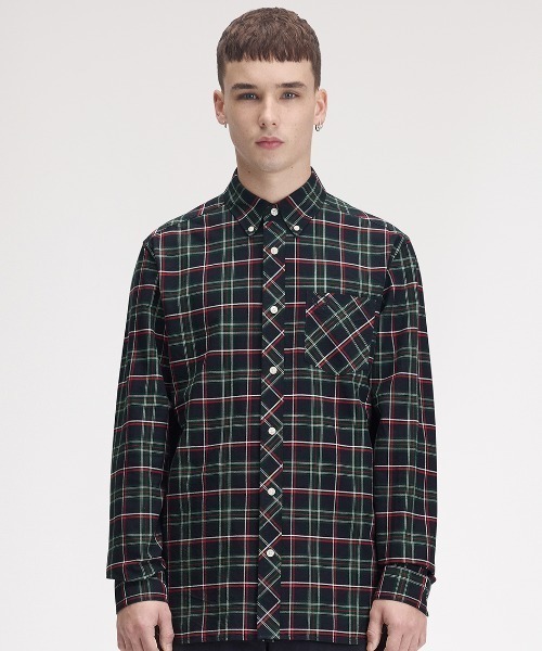 FRED PERRY(フレッドペリー)の「【先行予約受付中】Fred Perry Tartan Shirt/フレッドペリータータンチェックシャツ(シャツ/ブラウス・メンズ・グリーン・S/M/L)」の11枚目の写真