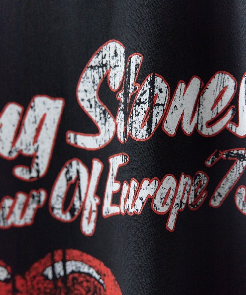 ROOPTOKYO(ループトウキョウ)の「THE ROLLING STONES/ザ・ローリング・ストーンズ UNISEX T-SHIRT: 73 TOUR (BLACK) クルーネックTシャツ 半袖 バンドTシャツ ロック メンズ レディース 2026年 夏 夏服(Tシャツ/カットソー・メンズ・ブラック・S/M/L/XL)」の2枚目の写真