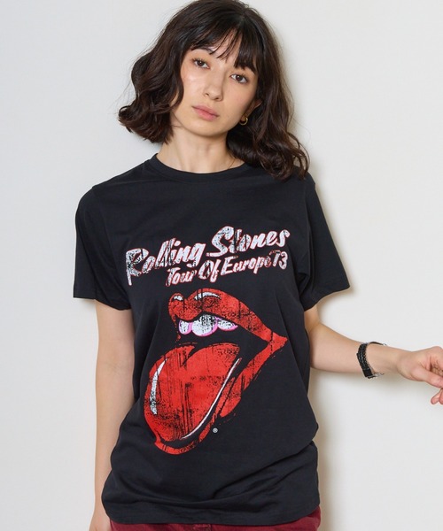 ROOPTOKYO(ループトウキョウ)の「THE ROLLING STONES/ザ・ローリング・ストーンズ UNISEX T-SHIRT: 73 TOUR (BLACK) クルーネックTシャツ 半袖 バンドTシャツ ロック メンズ レディース 2026年 夏 夏服(Tシャツ/カットソー・メンズ・ブラック・S/M/L/XL)」の10枚目の写真