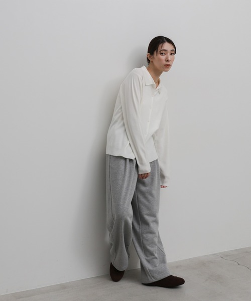 select MOCA(セレクトモカ)の「ツータックドロストスウェットパンツ(スウェットパンツ・レディース・グレー/ブラック/アイボリー・FREE)」の13枚目の写真