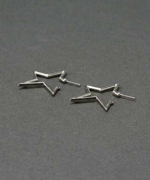 Phoebe(フィービィー)の「【金属アレルギー対応】スターフープピアス/ニッケルフリー 星モチーフ(ピアス(両耳用)・レディース・シルバー/イエローゴールド・FREE)」の15枚目の写真