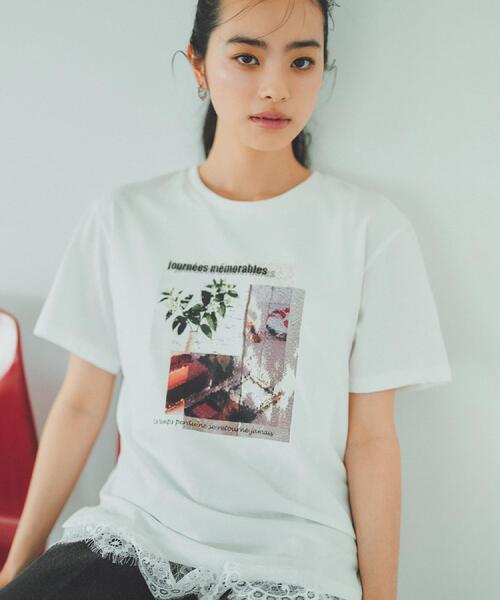 THE SHOP TK (ザ ショップ ティーケー )の「【ひんやり/吸水速乾】プリントアソートTシャツ(Tシャツ/カットソー・レディース・オフホワイト/ホワイト系3/ブラック系その他4/ブラック/ダークブラウン系/ホワイト系6・12/13)」の8枚目の写真