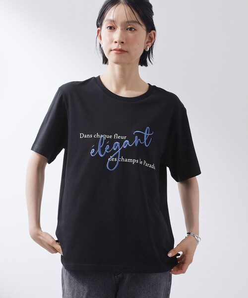 THE SHOP TK (ザ ショップ ティーケー )の「【ひんやり/吸水速乾】プリントアソートTシャツ(Tシャツ/カットソー・レディース・オフホワイト/ホワイト系3/ブラック系その他4/ブラック/ダークブラウン系/ホワイト系6・12/13)」の15枚目の写真