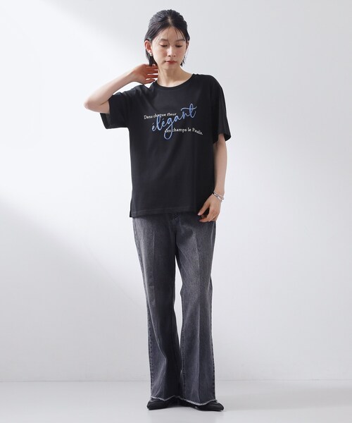THE SHOP TK (ザ ショップ ティーケー )の「【ひんやり/吸水速乾】プリントアソートTシャツ(Tシャツ/カットソー・レディース・オフホワイト/ホワイト系3/ブラック系その他4/ブラック/ダークブラウン系/ホワイト系6・12/13)」の17枚目の写真