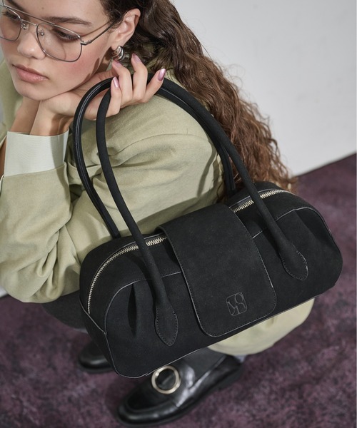 THE YOn(ザヨン)の「フェイクスウェードボストンバッグ(ボストンバッグ・レディース・ブラウン/ブラック/セージグリーン・FREE)」の19枚目の写真