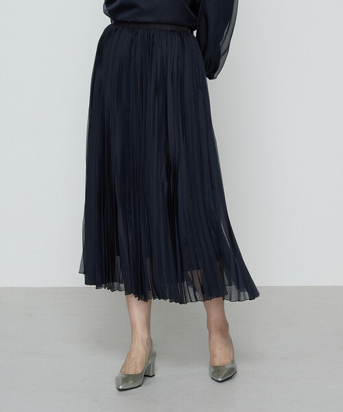 K.T KIYOKO TAKASE(キヨコタカセ)の「〔 Sサイズ 〕マットカルゼオーガンジー プリーツスカート(スカート・レディース・ピンク系その他・5号)」の5枚目の写真