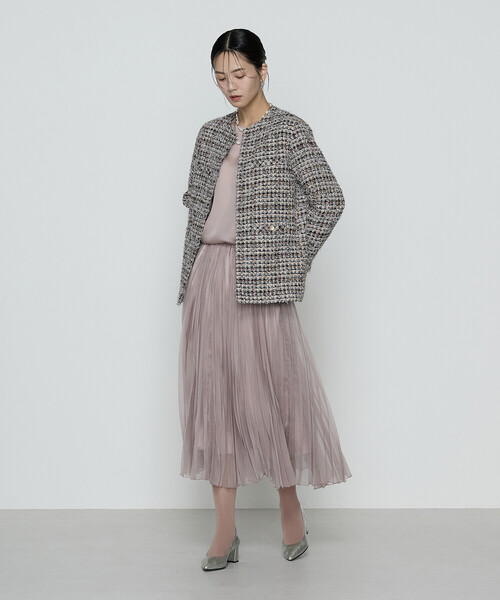K.T KIYOKO TAKASE(キヨコタカセ)の「〔 Sサイズ 〕マットカルゼオーガンジー プリーツスカート(スカート・レディース・ピンク系その他・5号)」の7枚目の写真