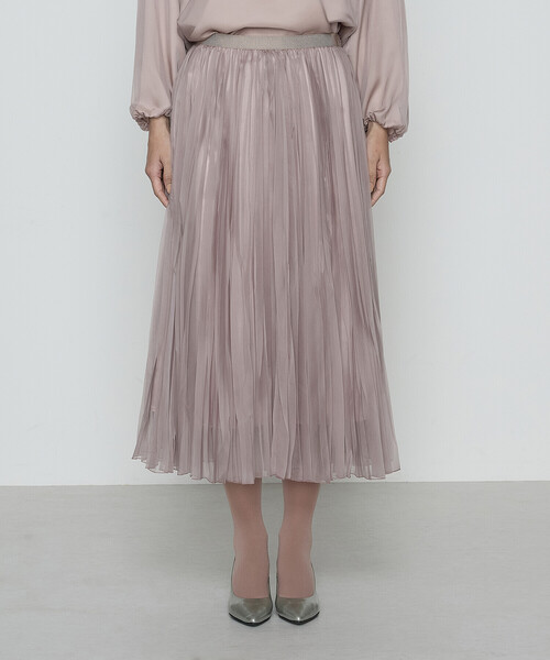 K.T KIYOKO TAKASE(キヨコタカセ)の「〔 Sサイズ 〕マットカルゼオーガンジー プリーツスカート(スカート・レディース・ピンク系その他・5号)」の10枚目の写真