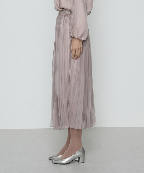 K.T KIYOKO TAKASE(キヨコタカセ)の「〔 Sサイズ 〕マットカルゼオーガンジー プリーツスカート(スカート・レディース・ピンク系その他・5号)」の11枚目の写真