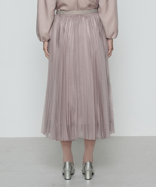 K.T KIYOKO TAKASE(キヨコタカセ)の「〔 Sサイズ 〕マットカルゼオーガンジー プリーツスカート(スカート・レディース・ピンク系その他・5号)」の12枚目の写真